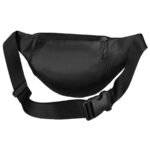 Czarna, skórzana saszetka damska zamykana na suwak - Rovicky-4