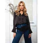 Praktyczna nerka damska z poliestru w czarnym kolorze - Peterson-2