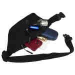 Praktyczna nerka damska z poliestru w czarnym kolorze - Peterson-12