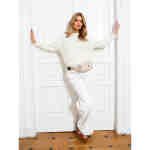 Beżowa, sportowa i praktyczna nerka damska z poliestru - Peterson-5