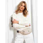 Beżowa, sportowa i praktyczna nerka damska z poliestru - Peterson-2