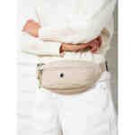 Beżowa, sportowa i praktyczna nerka damska z poliestru - Peterson-3