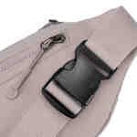 Praktyczna nerka damska na biodra wykonana z poliestru w kolorze lila - Peterson-10