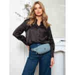 Niebieska nerka damska na biodra z kieszonką na froncie - Peterson-2