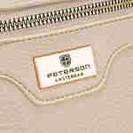 Beżowa saszetka damska ze skóry ekologicznej z doczepianą portmonetką - Peterson-5